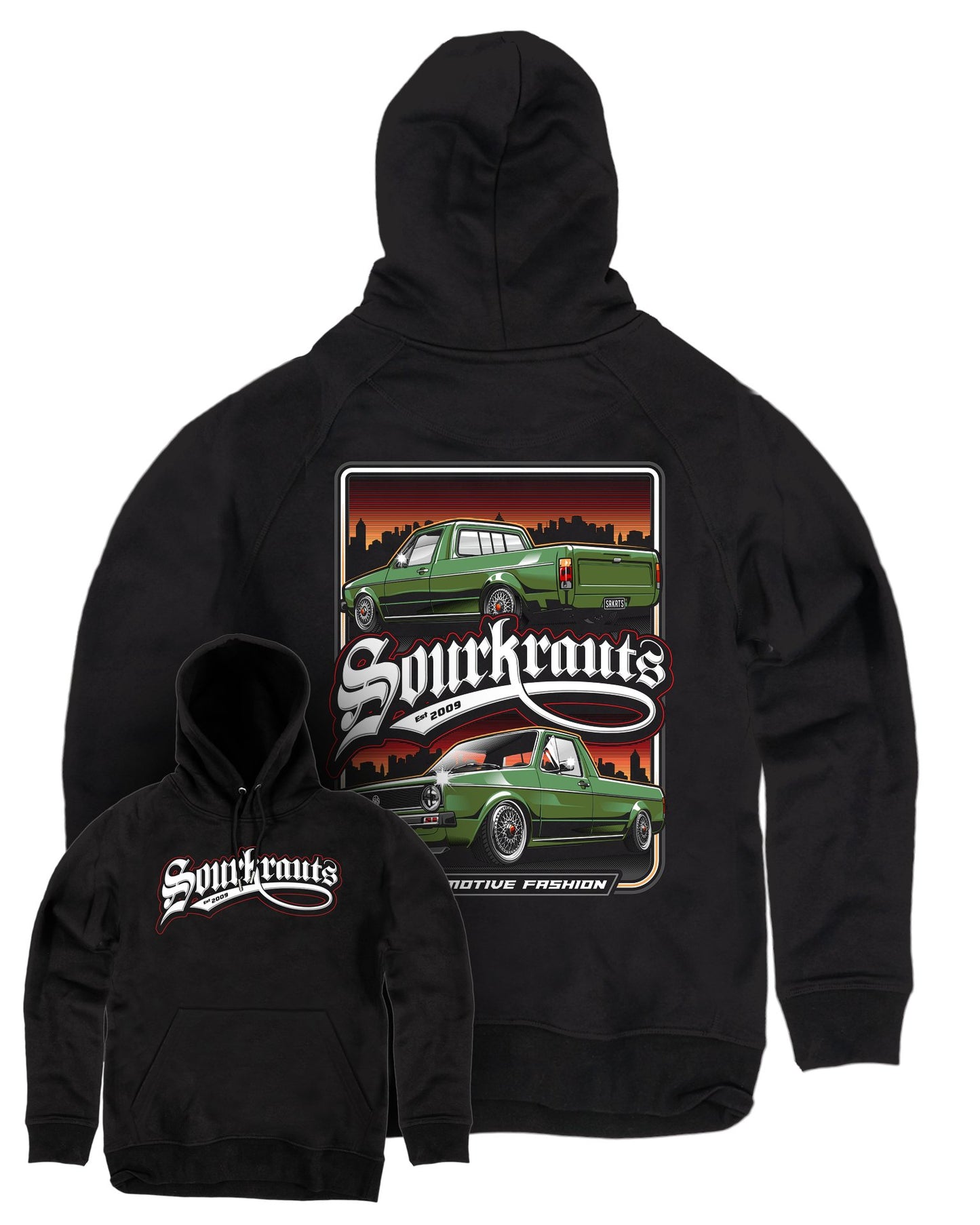 VW Caddy Oldschool I Hoodie - Sourkrauts Classics